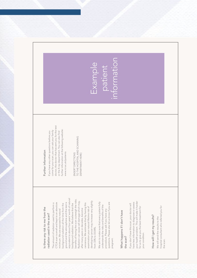 Example patient information leaflet